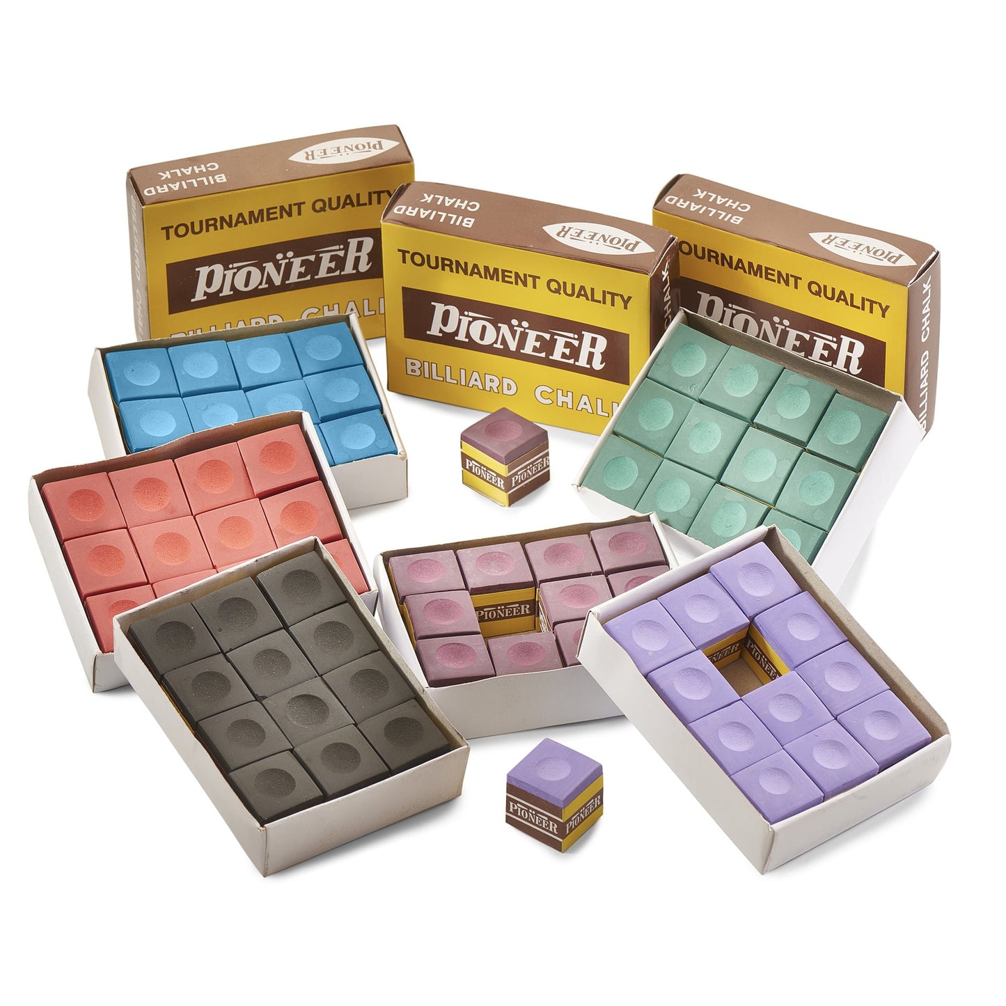 Pioneer Cue Chalk 12 pack (4 colour options)