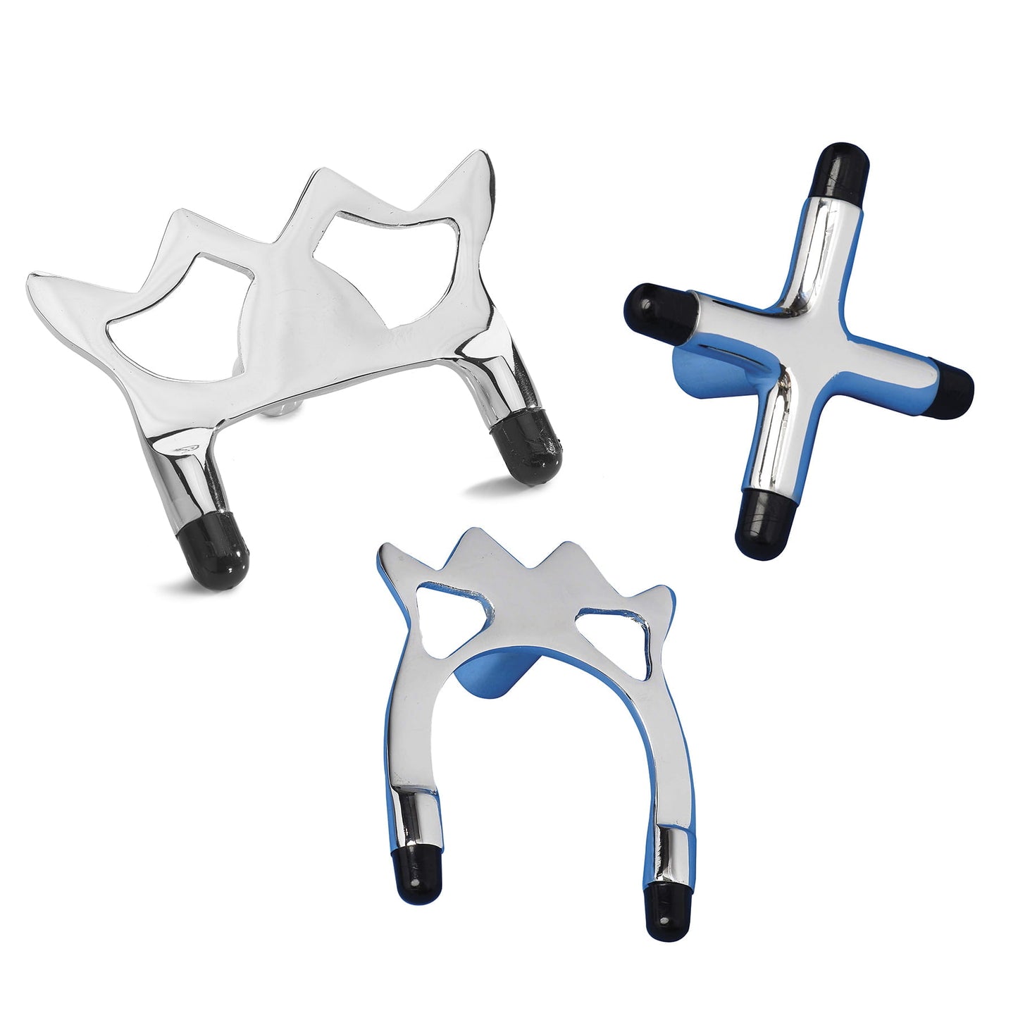 Chrome Rest Heads - Cross, Low Spider & High Spider