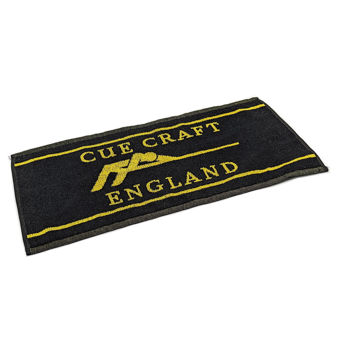 Cue Craft Gold Black Cue Towel