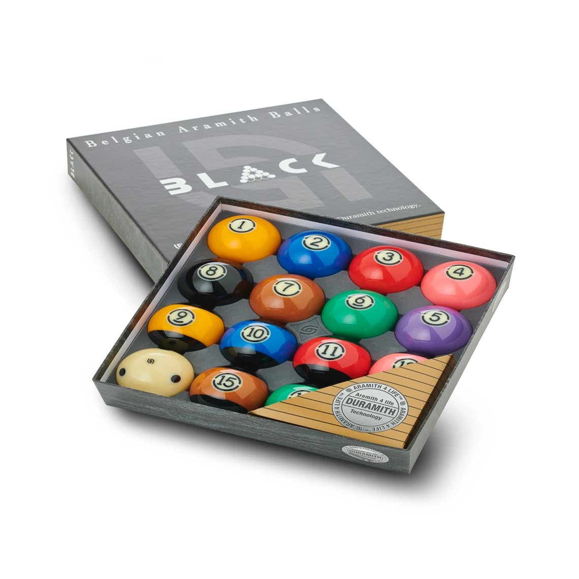 Aramith 2¼-Inch Tournament Black Pool Ball Set – Cue Craft