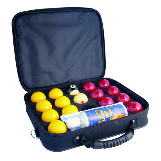 Super Aramith Pro Cup Pool Balls With Nylon Ball Case