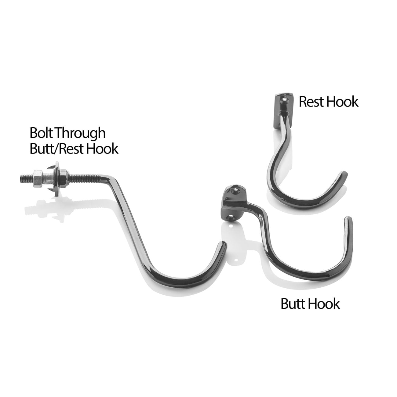 Black Chrome Snooker Table Rest Hooks