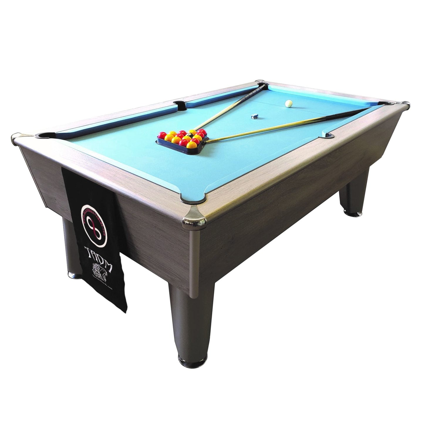 Blackball Elite Silver Oak Pool Table