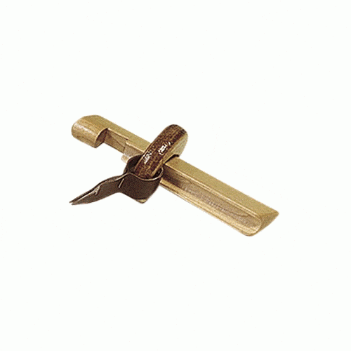 Wooden Tip Clamp - Includes Leather Strap