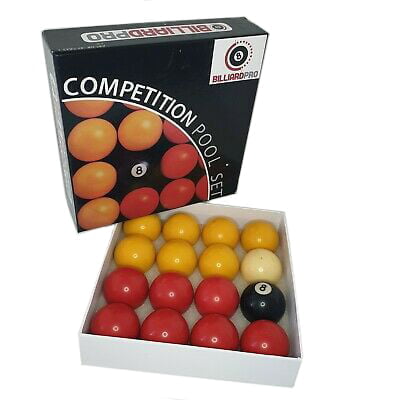 Economy 2 inch Pool Balls  Reds and Yellows