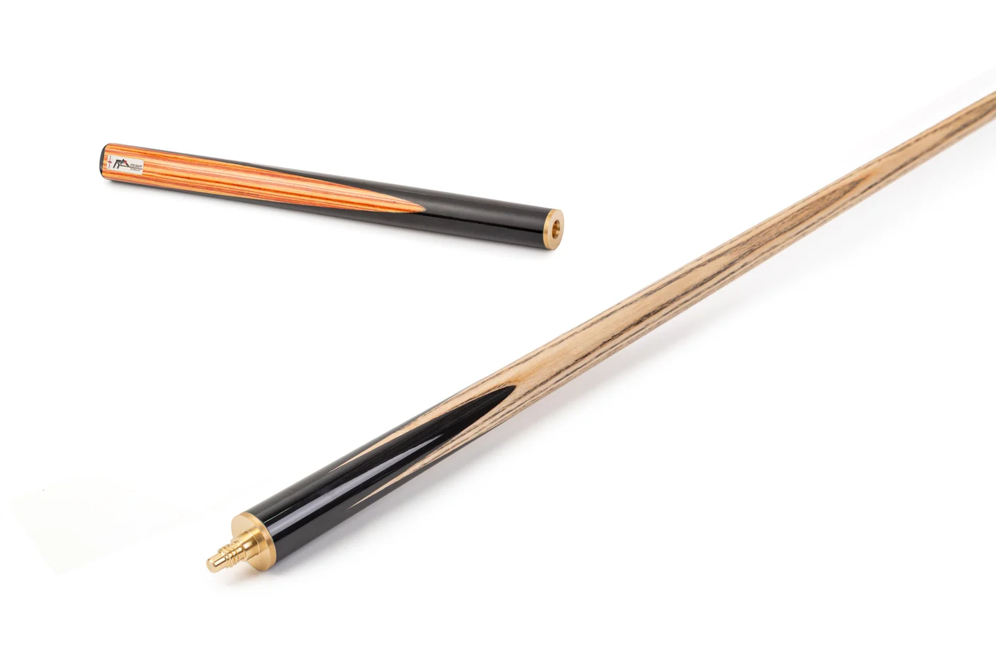 Fine contrasting veneer layers in a Cue Craft cue