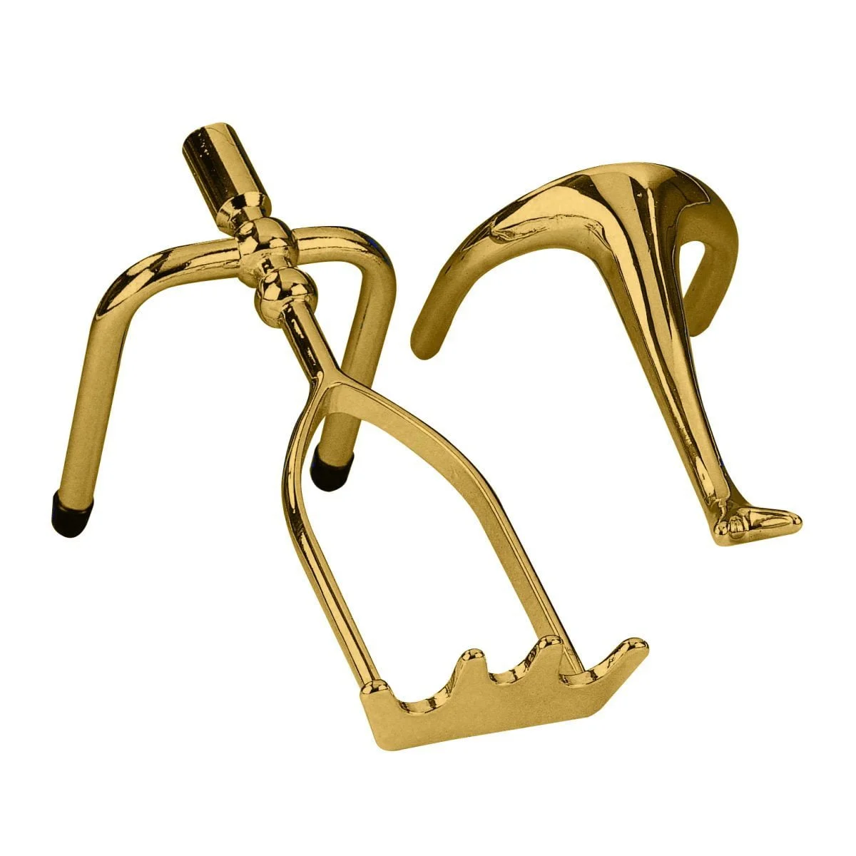 Solid Brass Swan Neck Rest and Brass Extended Spider
