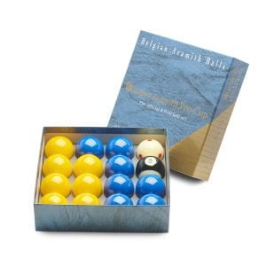 Super Aramith ProCup 2 inch Pool Balls Blues and Yellows